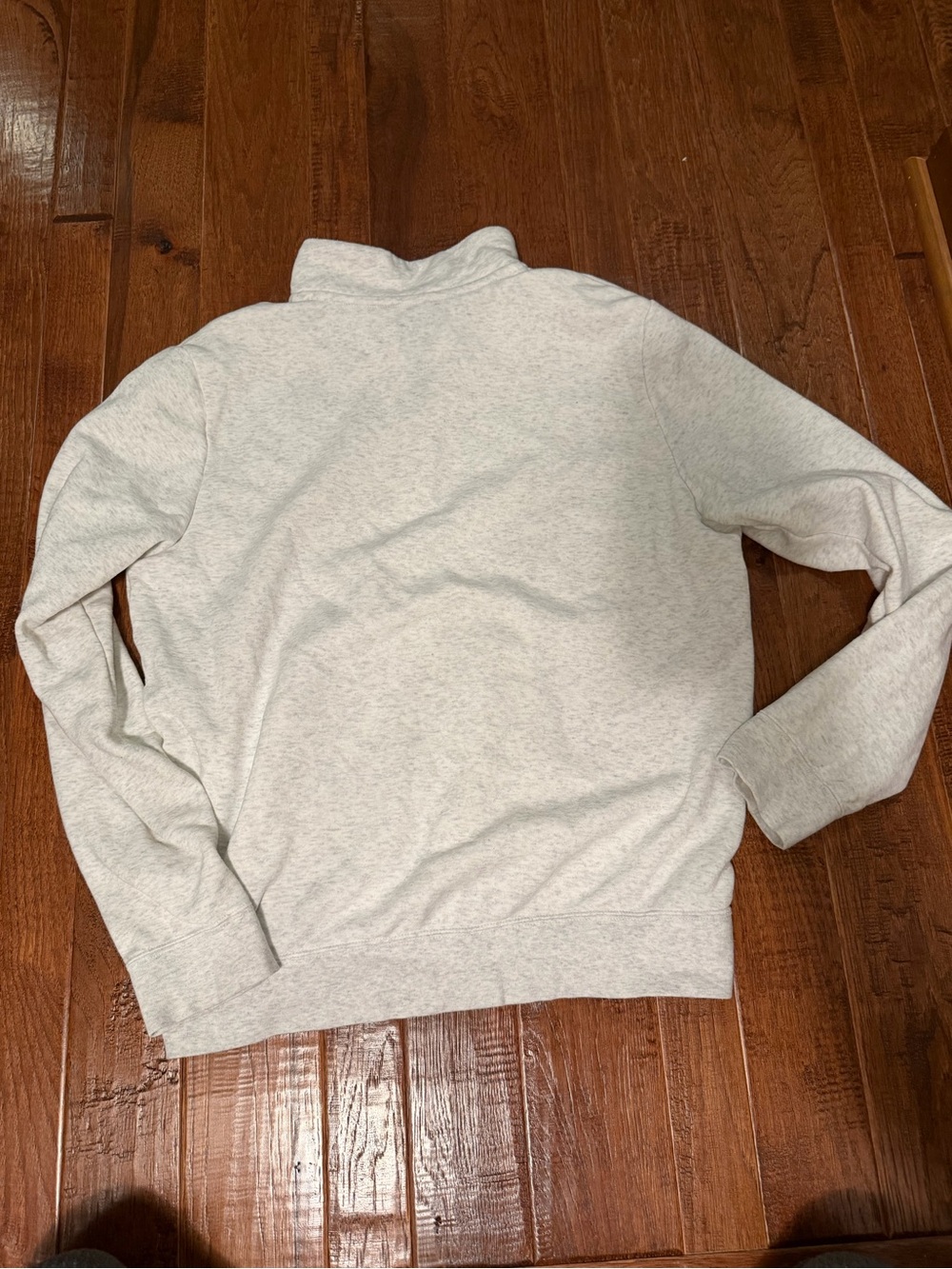 Nike Women’s Light Gray Half-Zip Pullover Sweatshirt - Picture 3 of 4